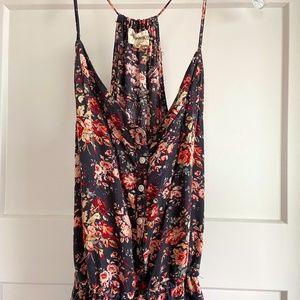 Ralph Lauren Denim & Supply Jumpsuit, Size Medium, Navy Floral